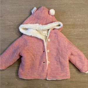 Baby GAP factory Pink Hooded Baby Jacket with Ears